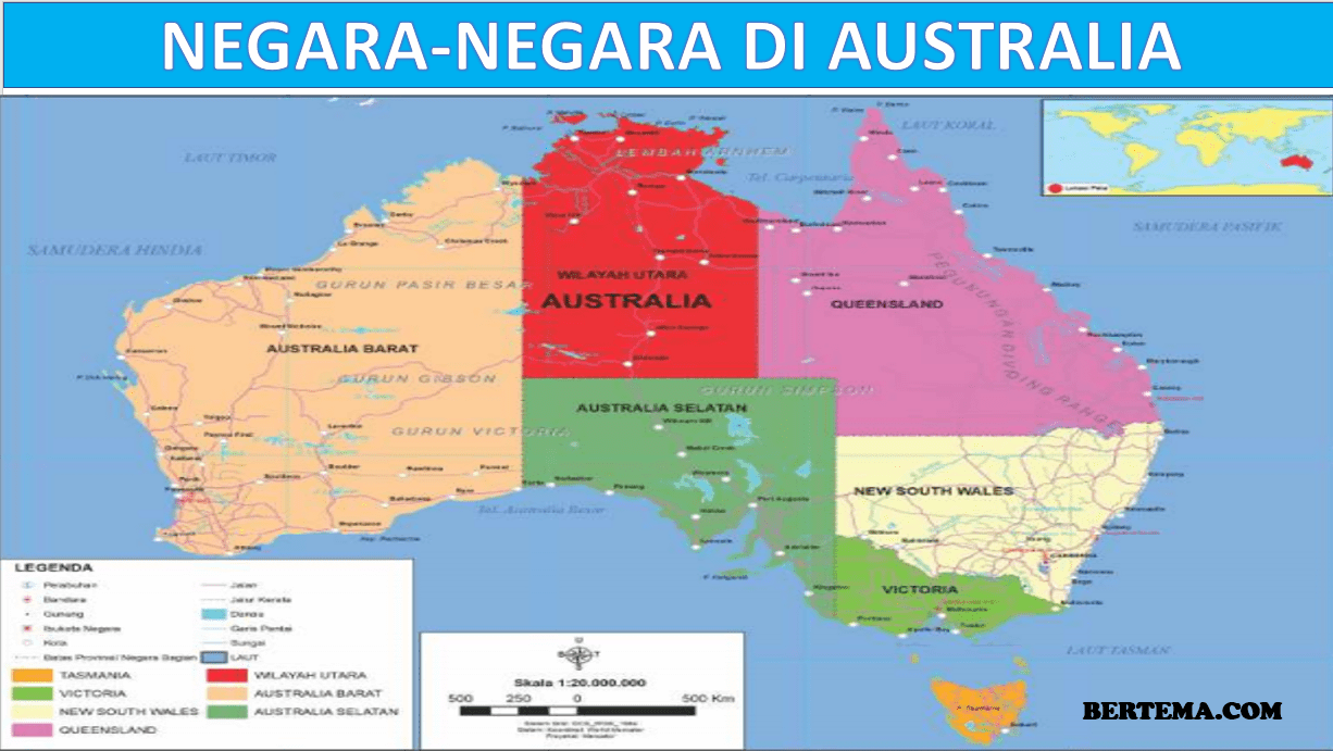 Detail Peta Negara Bagian Australia Nomer 14