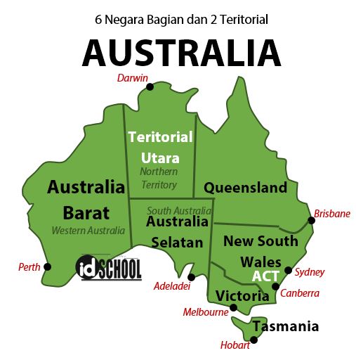 Detail Peta Negara Bagian Australia Nomer 2