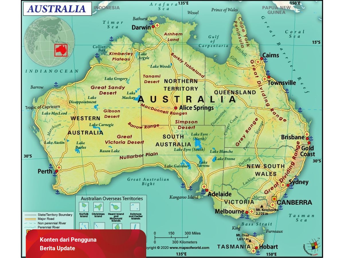 Detail Peta Negara Bagian Australia Nomer 27