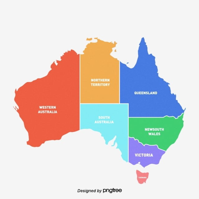 Detail Peta Negara Bagian Australia Nomer 29