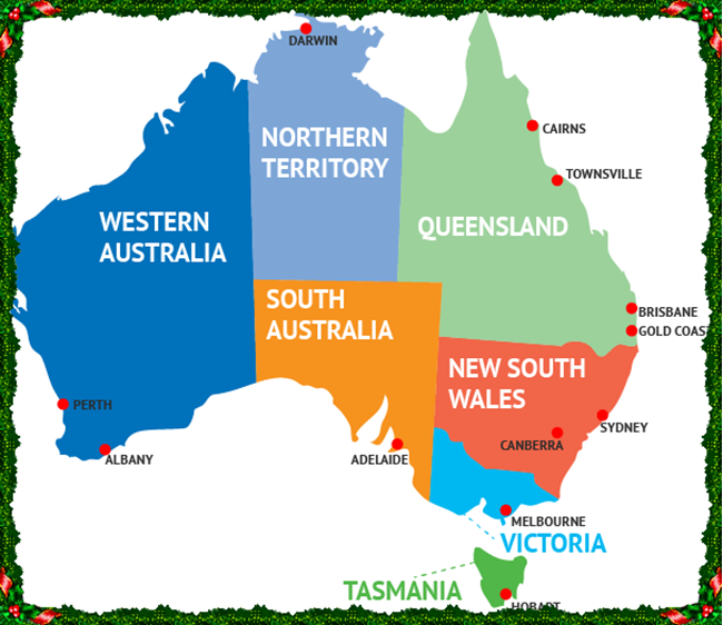 Detail Peta Negara Bagian Australia Nomer 30