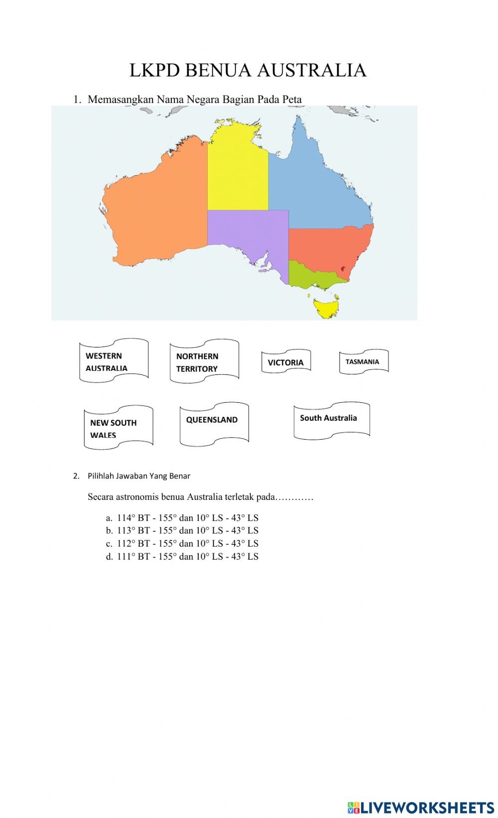 Detail Peta Negara Bagian Australia Nomer 31
