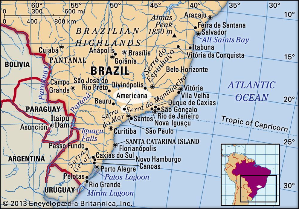 Detail Peta Negara Brazil Nomer 40