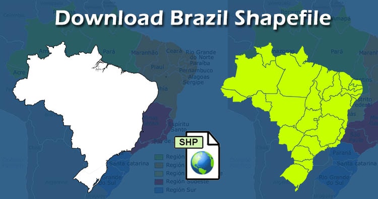 Detail Peta Negara Brazil Nomer 50