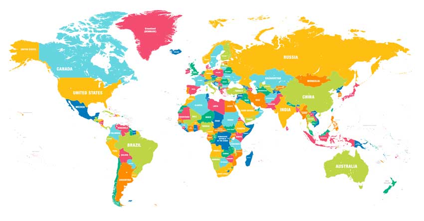 Detail Peta Negara Di Dunia Nomer 14