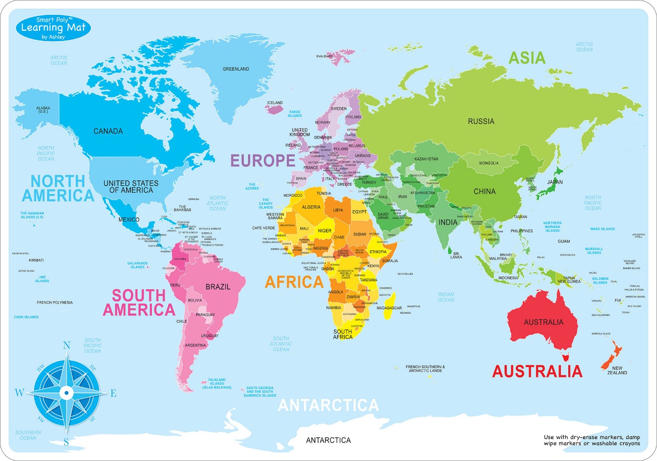 Detail Peta Negara Di Dunia Nomer 5