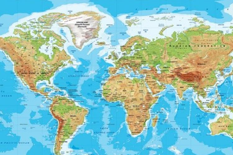 Detail Peta Negara Dunia Nomer 15