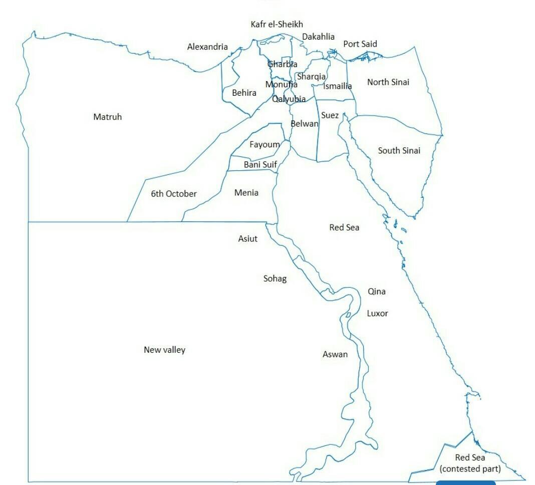 Detail Peta Negara Mesir Nomer 30
