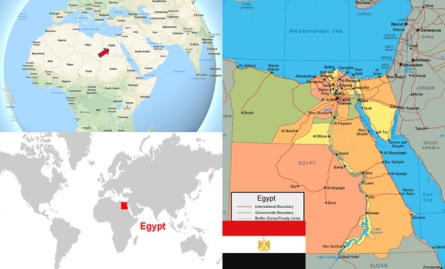 Detail Peta Negara Mesir Nomer 5