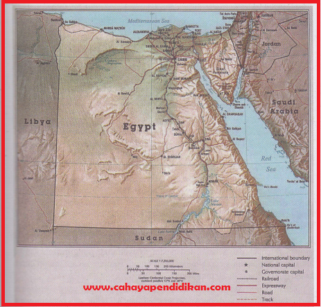 Detail Peta Negara Mesir Nomer 45