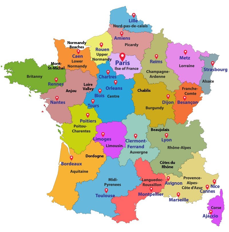 Detail Peta Negara Perancis Nomer 21