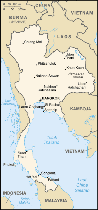 Detail Peta Negara Thailand Nomer 20