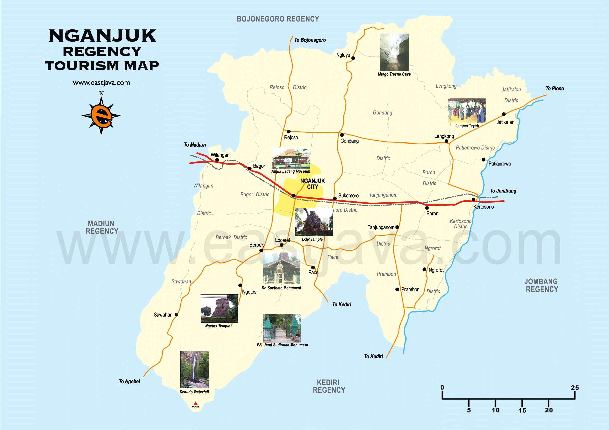 Peta Nganjuk Jawa Timur - KibrisPDR