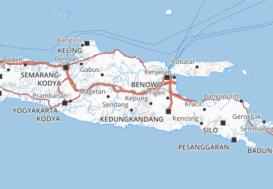 Detail Peta Nganjuk Jawa Timur Nomer 25