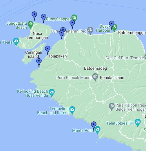 Detail Peta Nusa Penida Nomer 12