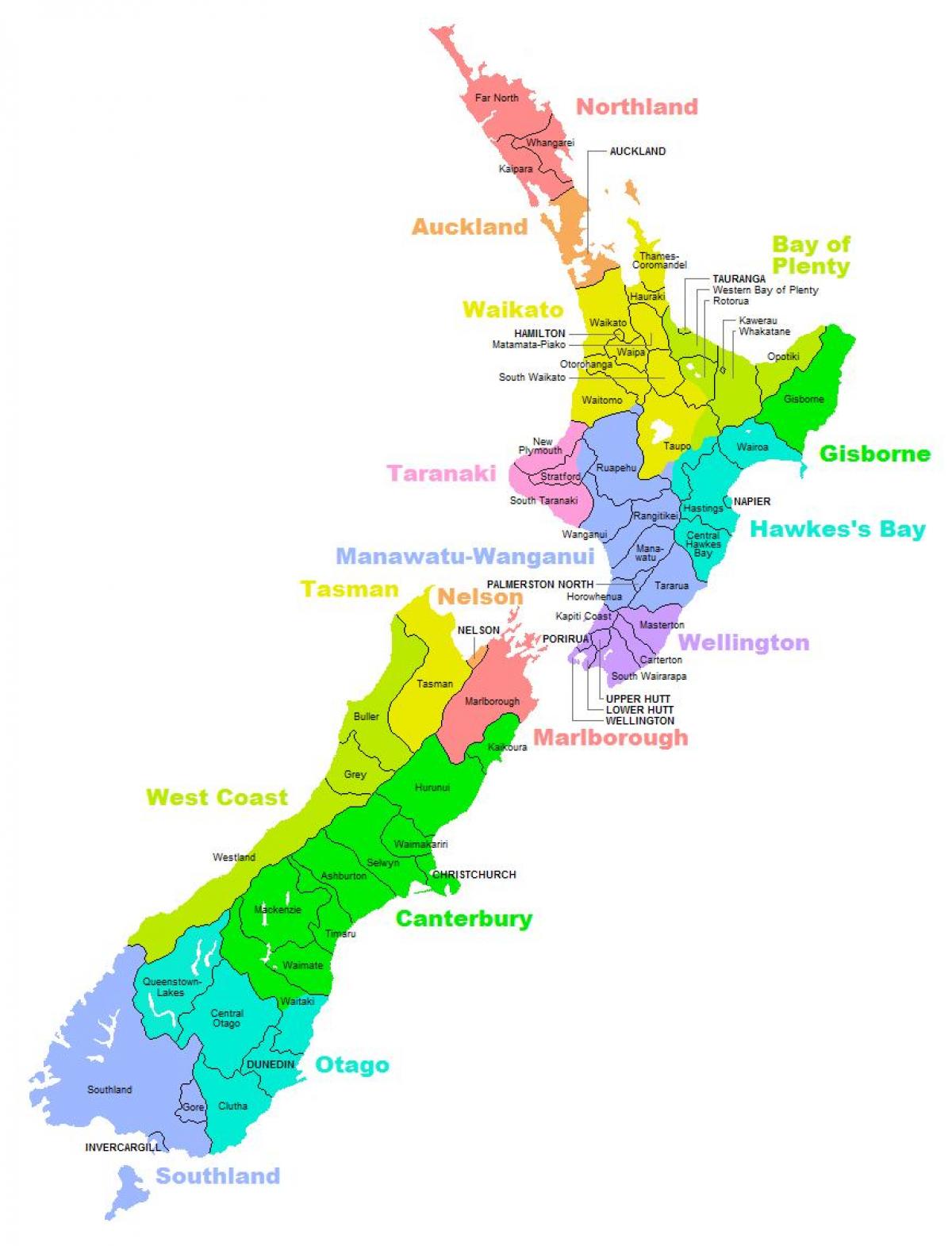 Detail Peta Selandia Baru Nomer 12
