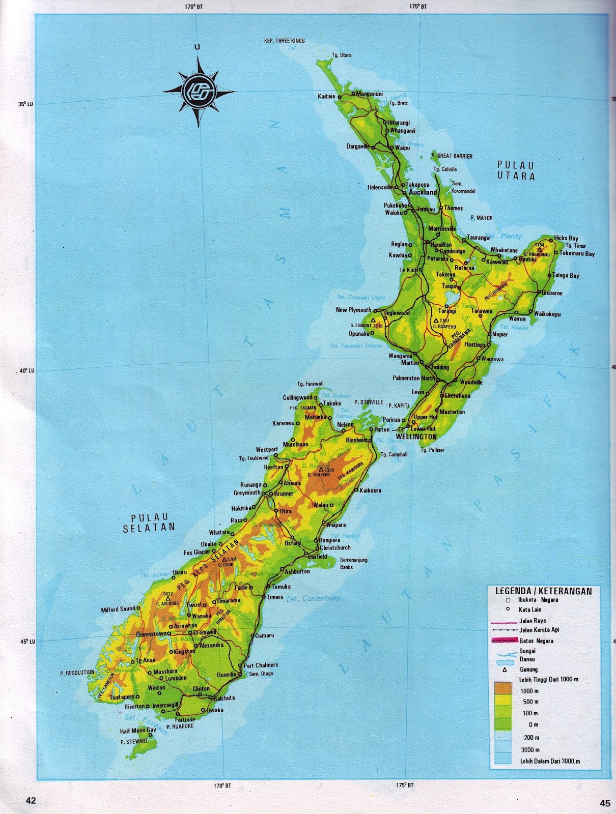 Detail Peta Selandia Baru Nomer 5
