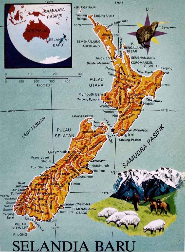 Detail Peta Selandia Baru Nomer 36