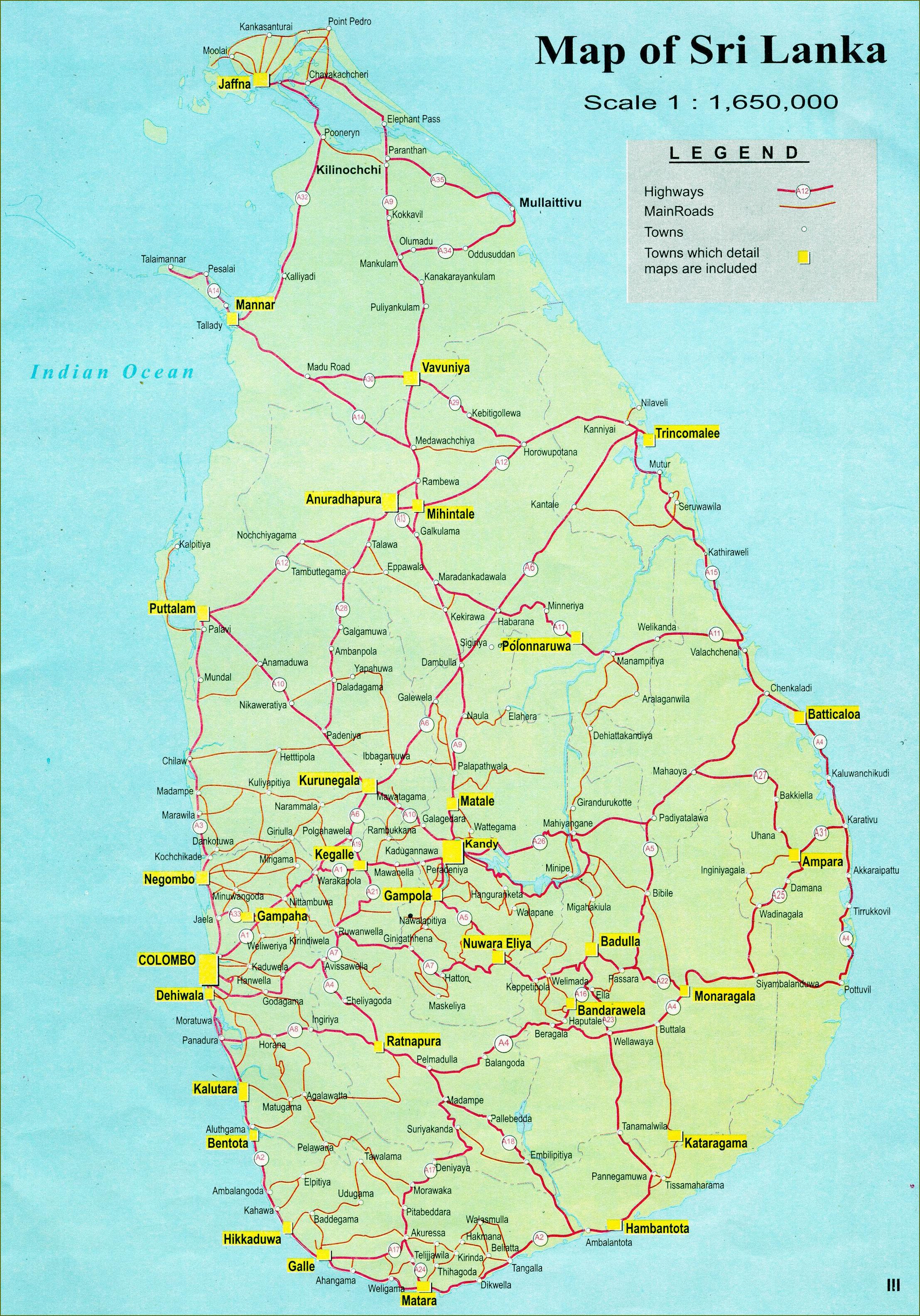 Detail Peta Sri Lanka Nomer 17
