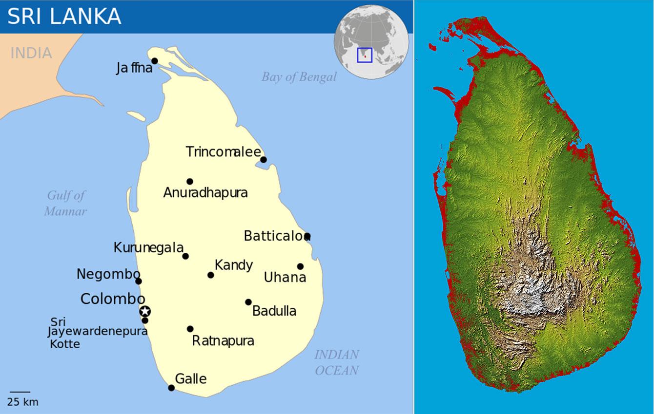 Detail Peta Sri Lanka Nomer 40