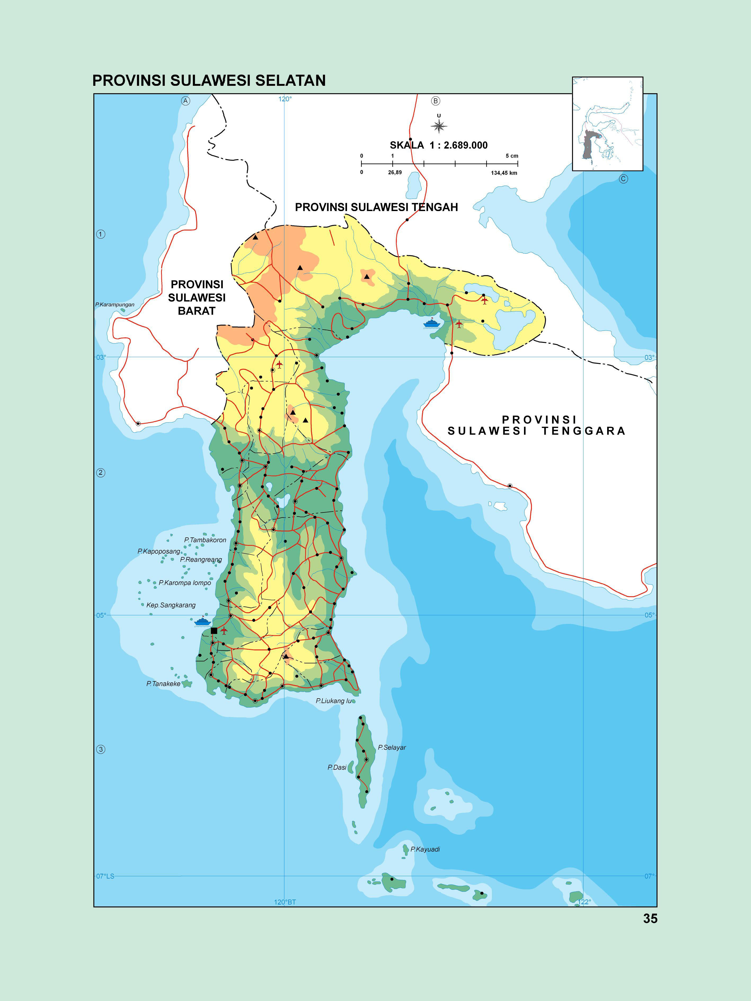 Detail Peta Sulawesi Selatan Hd Nomer 35