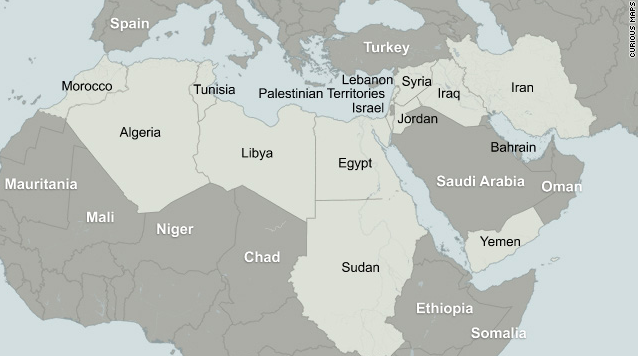 Detail Peta Timur Tengah Dan Afrika Nomer 17