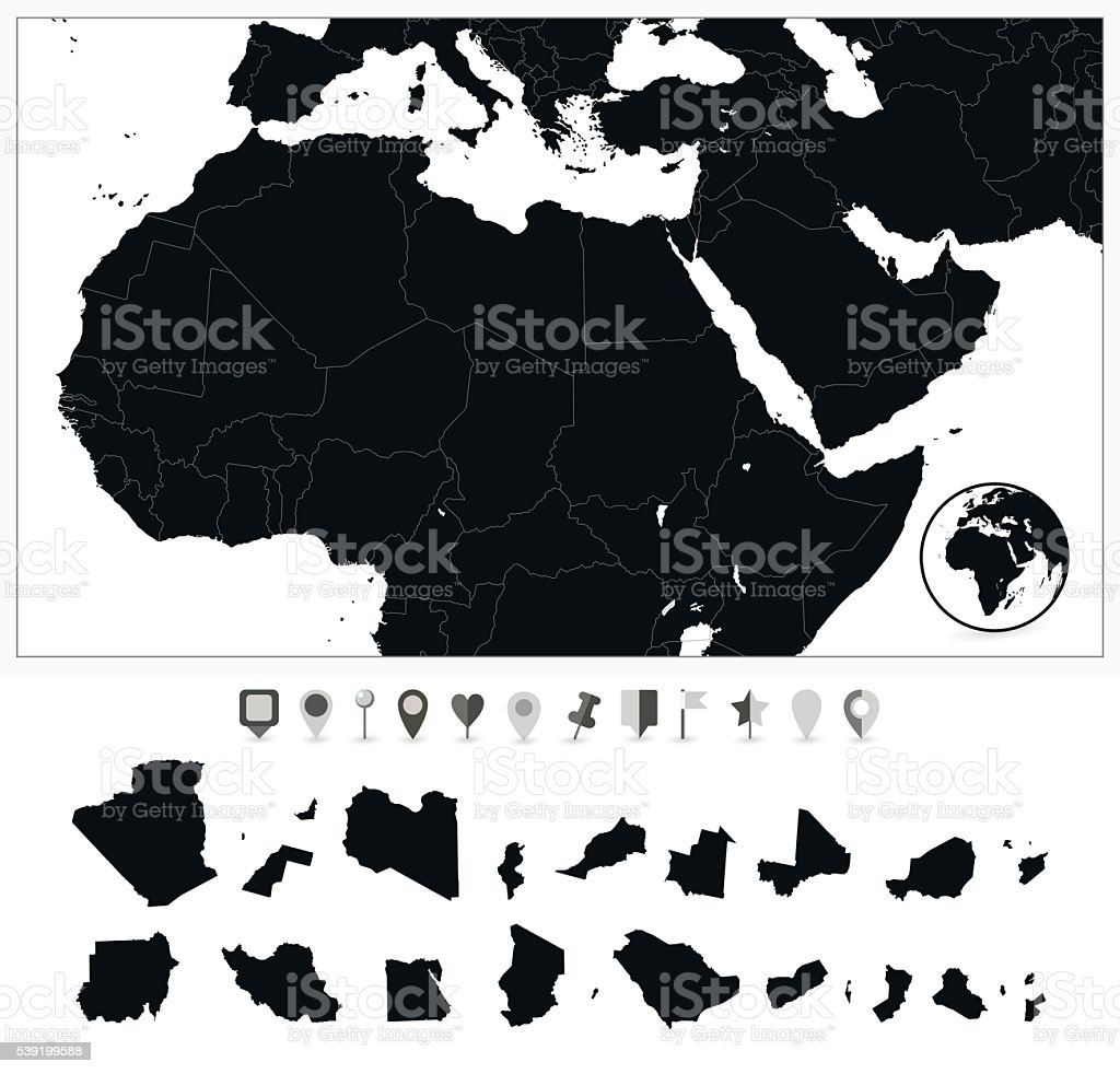 Detail Peta Timur Tengah Dan Afrika Nomer 46