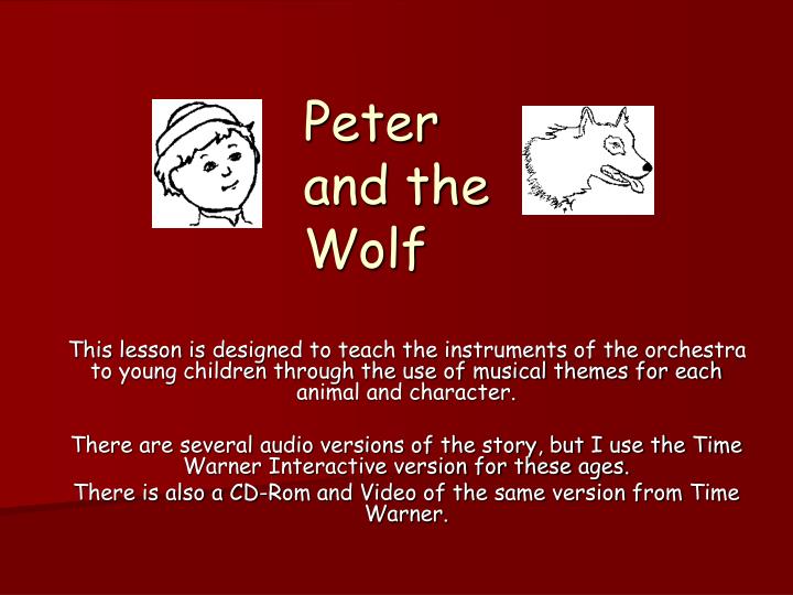 Detail Peter And The Wolf Powerpoint Nomer 20