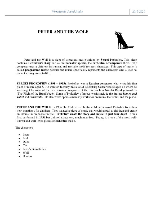 Detail Peter And The Wolf Powerpoint Nomer 29