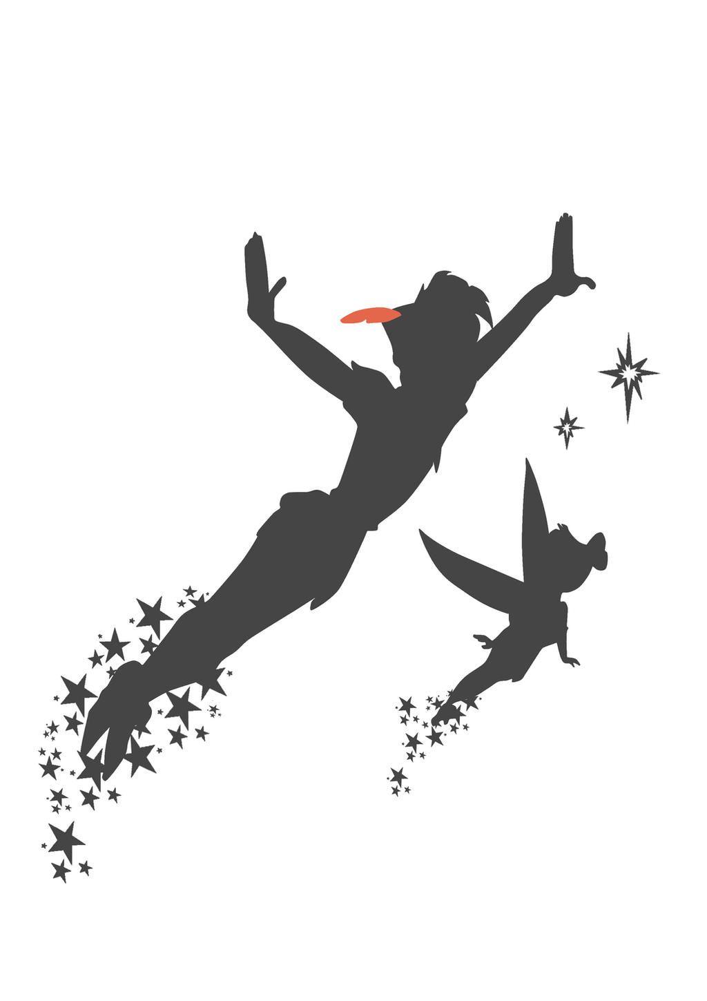 Detail Peter Pan Flying Shadow Silhouette Nomer 8