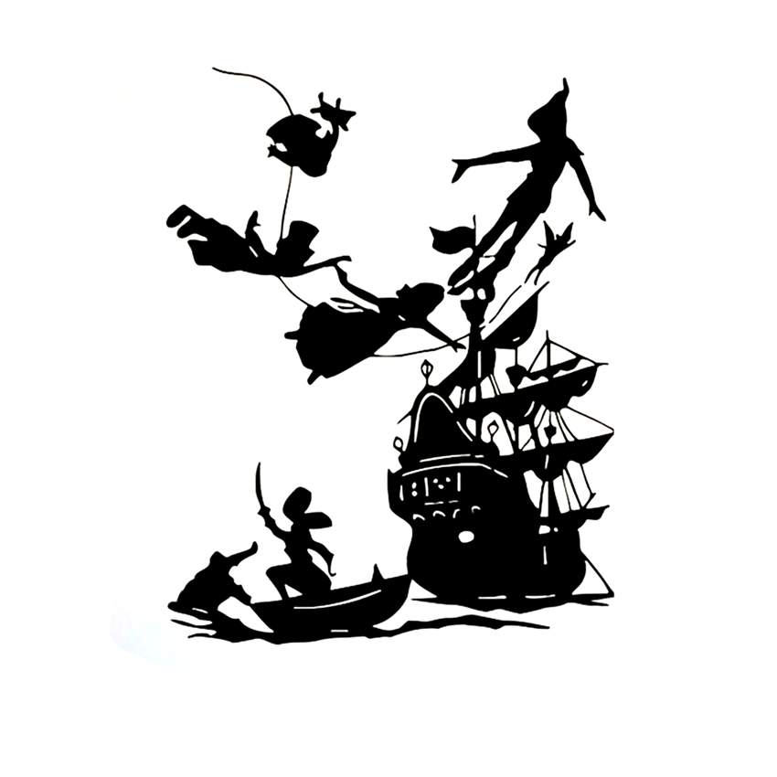 Detail Peter Pan Pirate Ship Silhouette Nomer 20