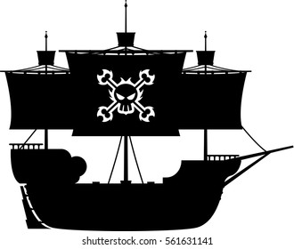 Detail Peter Pan Pirate Ship Silhouette Nomer 31