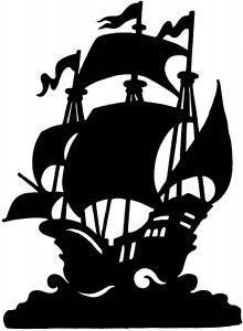 Detail Peter Pan Pirate Ship Silhouette Nomer 4