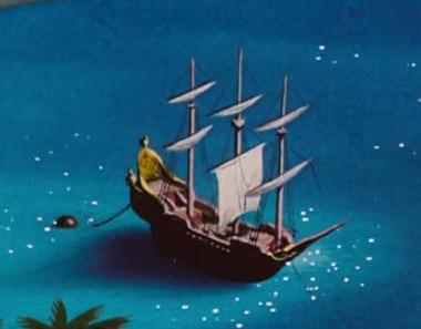 Detail Peter Pan Pirate Ship Silhouette Nomer 34