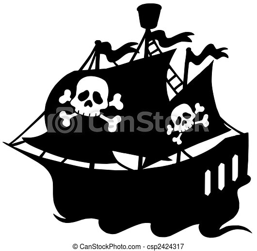 Detail Peter Pan Pirate Ship Silhouette Nomer 45