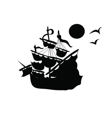 Detail Peter Pan Pirate Ship Silhouette Nomer 48