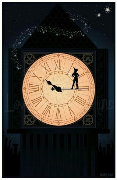 Detail Peter Pan Silhouette Clock Nomer 44