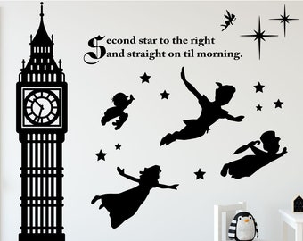 Detail Peter Pan Silhouette Clock Nomer 8