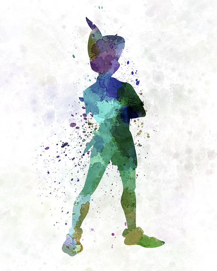 Detail Peter Pan Silhouette Painting Nomer 29