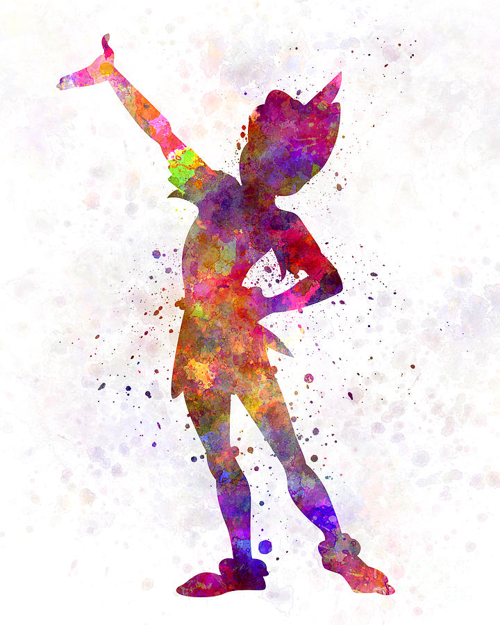 Detail Peter Pan Silhouette Painting Nomer 51