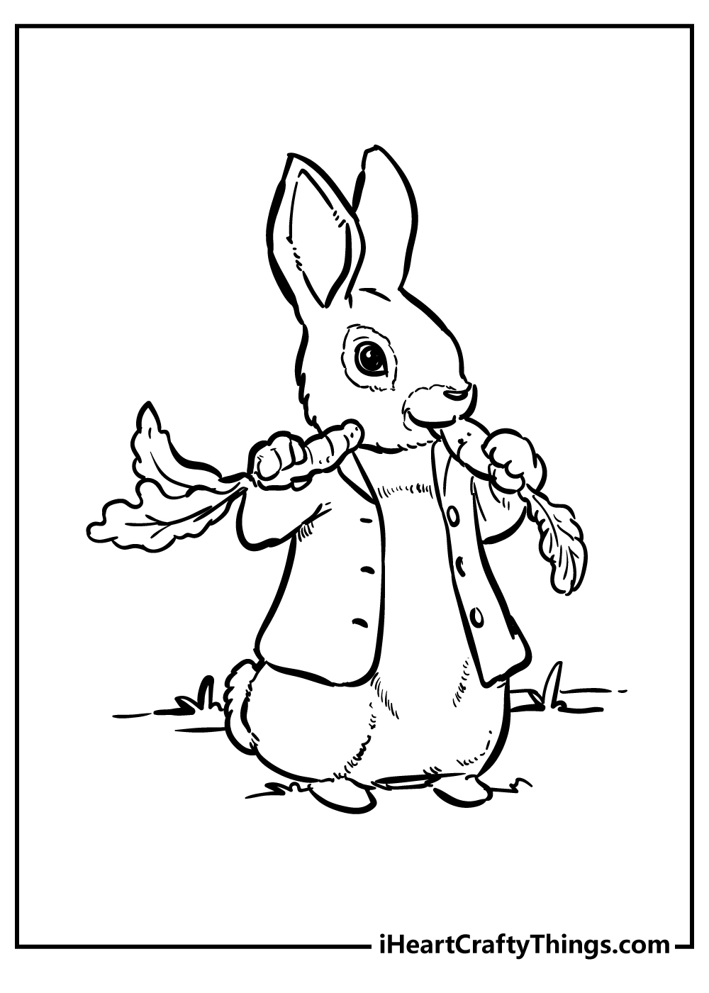 Detail Peter Rabbit Clipart Black And White Nomer 22