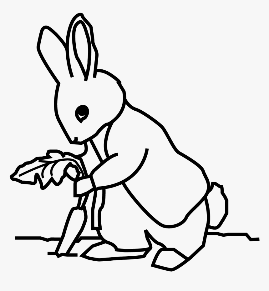 Detail Peter Rabbit Clipart Black And White Nomer 6