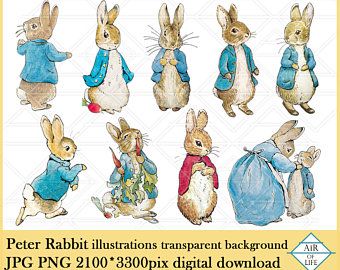 Detail Peter Rabbit Clipart Black And White Nomer 45