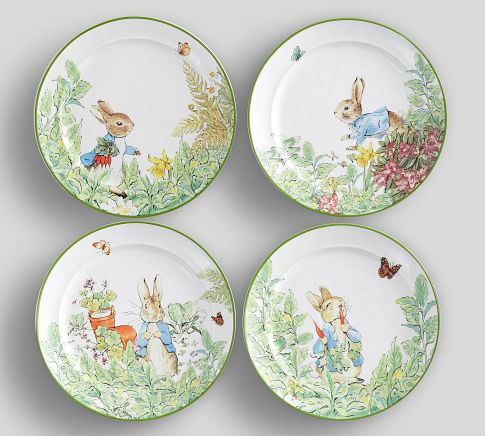 Peter Rabbit Salad Plates - KibrisPDR