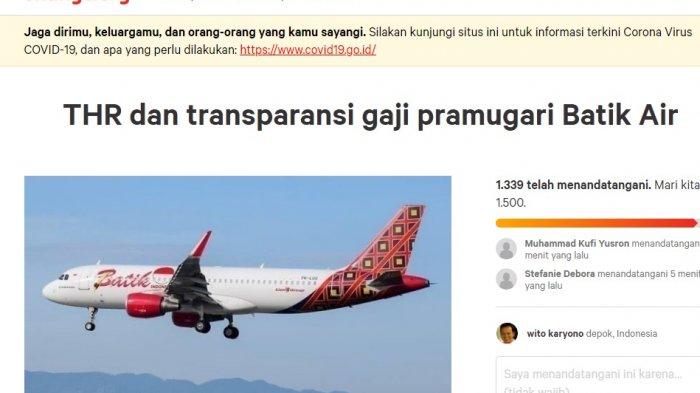 Detail Petisi Lion Air Nomer 3