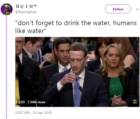 Detail Mark Zuckerberg Drinking Water Memes Nomer 18