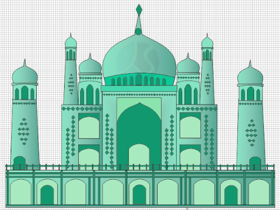 Detail Masjid Corel Nomer 7
