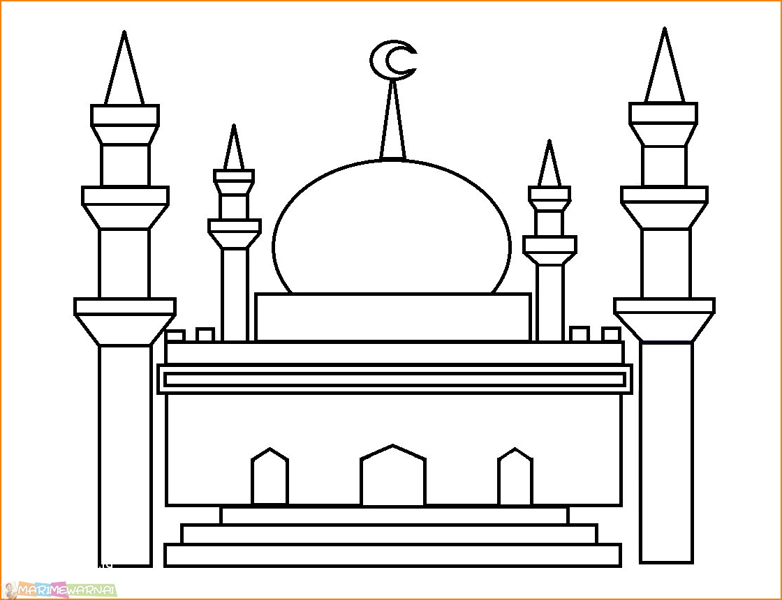 Detail Masjid Gambar Masjdi Hitam Putih Nomer 16
