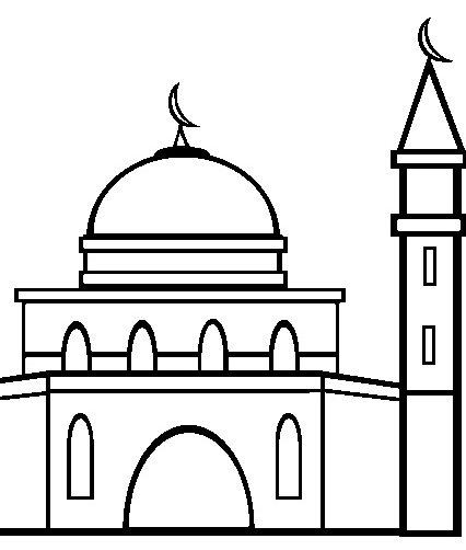 Detail Masjid Hitam Putih Nomer 8