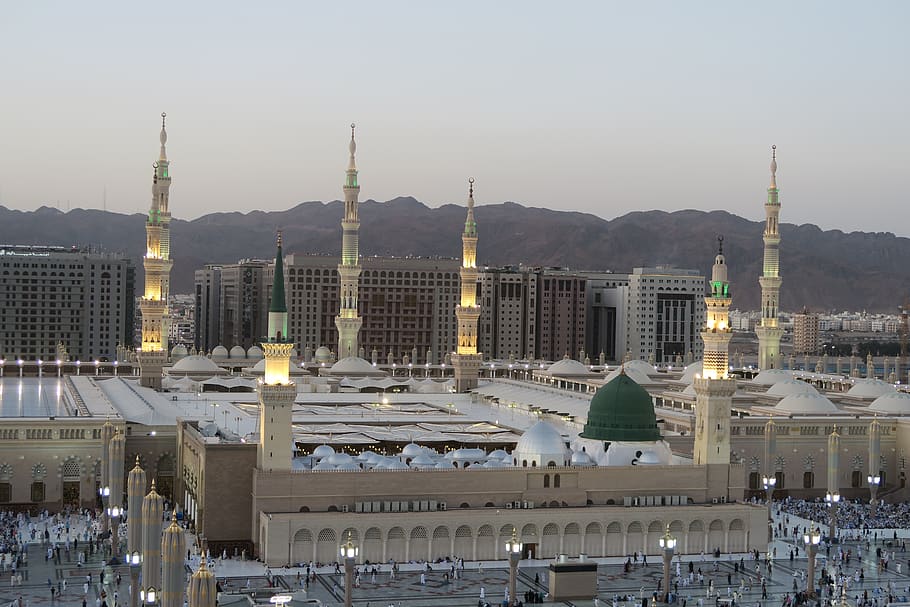 Detail Masjid Nabawi Hd Wallpaper Nomer 46